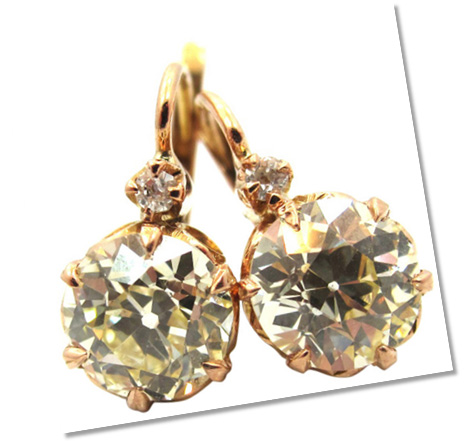 Old European Diamond Earrings - For Quaint Lovers