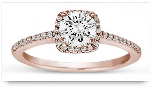 pink gold engagement rings cartier