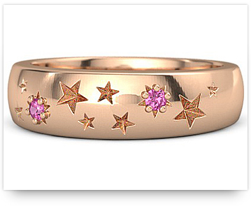 Rose Gold Wedding Rings - Charm of Rose without its Thorns