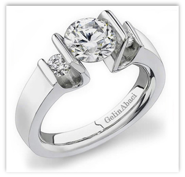 Tension-Set Engagement Ring | Bijoux Majesty